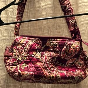 Vera Bradley maroon paisley small purse